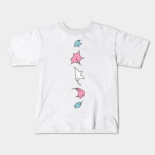 Heartstopper leaves Line - trans pride Kids T-Shirt